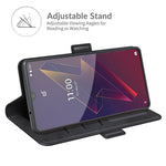 Per Wiko Power U20 Custodia in pelle a vibrazione orizzontale con fibbia magnetica a doppio lato con supporto, slot per schede e portafoglio, For Wiko Power U20