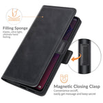 Per Wiko Power U20 Custodia in pelle a vibrazione orizzontale con fibbia magnetica a doppio lato con supporto, slot per schede e portafoglio, For Wiko Power U20