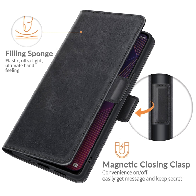 Per Wiko Power U20 Custodia in pelle a vibrazione orizzontale con fibbia magnetica a doppio lato con supporto, slot per schede e portafoglio, For Wiko Power U20