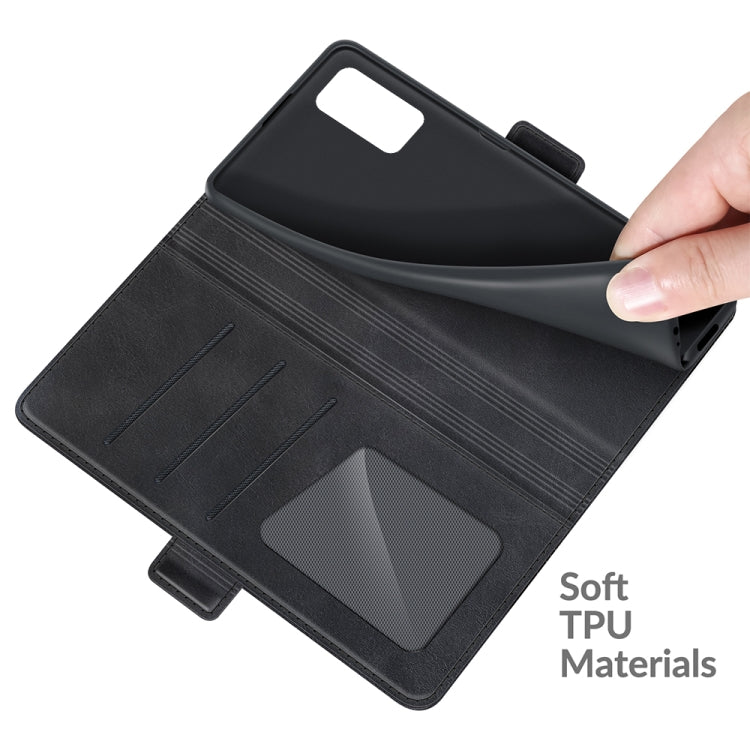 Per Wiko Power U20 Custodia in pelle a vibrazione orizzontale con fibbia magnetica a doppio lato con supporto, slot per schede e portafoglio, For Wiko Power U20