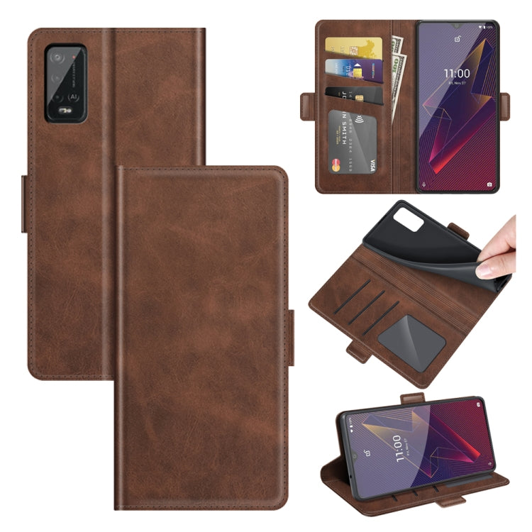 Per Wiko Power U20 Custodia in pelle a vibrazione orizzontale con fibbia magnetica a doppio lato con supporto, slot per schede e portafoglio, For Wiko Power U20