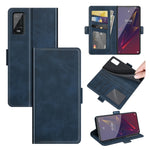 Per Wiko Power U20 Custodia in pelle a vibrazione orizzontale con fibbia magnetica a doppio lato con supporto, slot per schede e portafoglio, For Wiko Power U20