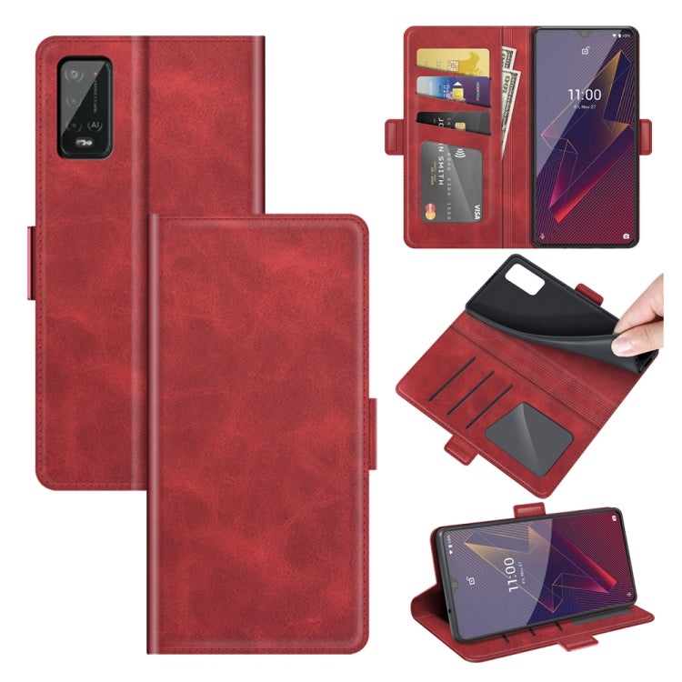 Per Wiko Power U20 Custodia in pelle a vibrazione orizzontale con fibbia magnetica a doppio lato con supporto, slot per schede e portafoglio, For Wiko Power U20