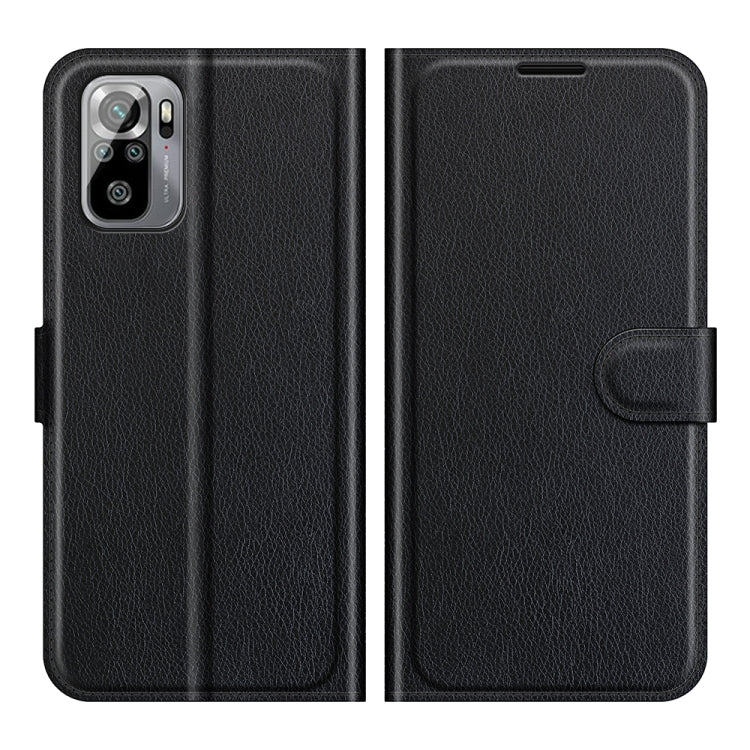 Per Xiaomi Redmi Note 10 4G / Note 10S Litchi Texture Custodia protettiva a vibrazione orizzontale con supporto e slot per schede e portafoglio, For Xiaomi Redmi Note 10 4G