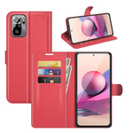 Per Xiaomi Redmi Note 10 4G / Note 10S Litchi Texture Custodia protettiva a vibrazione orizzontale con supporto e slot per schede e portafoglio, For Xiaomi Redmi Note 10 4G