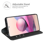 Per Xiaomi Redmi Note 10 4G / Note 10S Custodia in pelle con ventosa magnetica per affari retro-pelle con supporto e slot per schede e portafoglio, For Xiaomi Redmi Note 10 4G, For Xiaomi Redmi K40 Pro