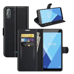 Per Wiko Y51 Litchi Texture Custodia protettiva a vibrazione orizzontale con supporto e slot per schede e portafoglio, For Wiko Y51