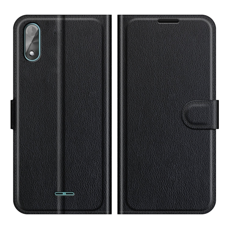 Per Wiko Y51 Litchi Texture Custodia protettiva a vibrazione orizzontale con supporto e slot per schede e portafoglio, For Wiko Y51