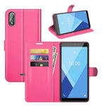 Per Wiko Y51 Litchi Texture Custodia protettiva a vibrazione orizzontale con supporto e slot per schede e portafoglio, For Wiko Y51