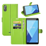 Per Wiko Y51 Litchi Texture Custodia protettiva a vibrazione orizzontale con supporto e slot per schede e portafoglio, For Wiko Y51