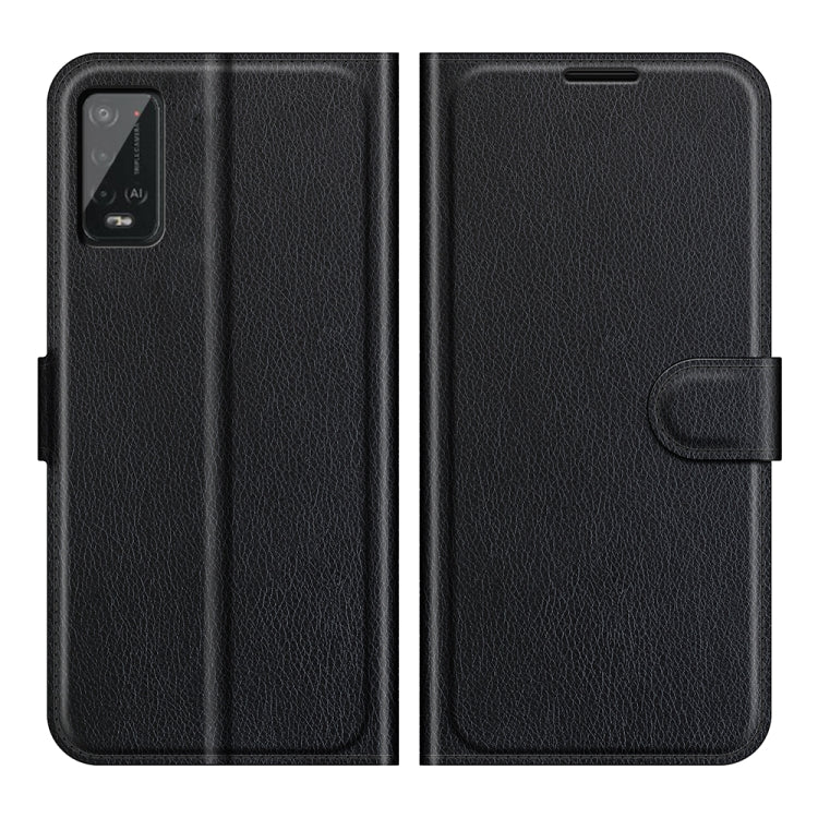 Per Wiko Power U20 Litchi Texture Custodia protettiva a vibrazione orizzontale con supporto, slot per schede e portafoglio, For Wiko Power U20