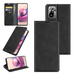 Per Xiaomi Redmi Note 10 4G / Note 10S Custodia in pelle con ventosa magnetica per affari retro-pelle con supporto e slot per schede e portafoglio, For Xiaomi Redmi Note 10S, For Xiaomi Redmi Note 10 4G