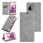 Per Xiaomi Redmi Note 10 4G / Note 10S Custodia in pelle con ventosa magnetica per affari retro-pelle con supporto e slot per schede e portafoglio, For Xiaomi Redmi Note 10S, For Xiaomi Redmi Note 10 4G