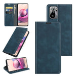 Per Xiaomi Redmi Note 10 4G / Note 10S Custodia in pelle con ventosa magnetica per affari retro-pelle con supporto e slot per schede e portafoglio, For Xiaomi Redmi Note 10S, For Xiaomi Redmi Note 10 4G