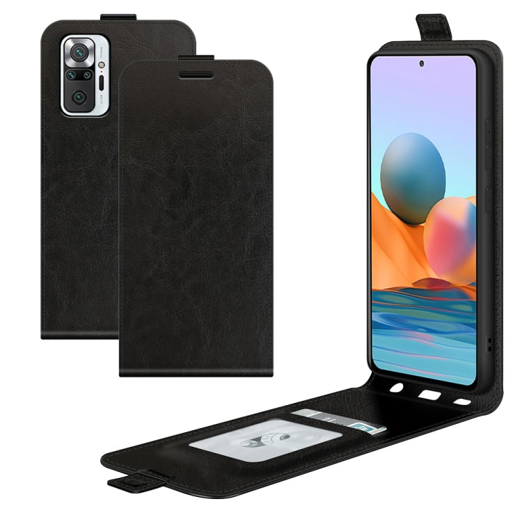 Per Xiaomi Redmi Note 10 Pro / Note 10 Pro (versione indiana) / Note 10 Pro Max R64 Texture Custodia protettiva in pelle a vibrazione verticale singola con slot per schede e cornice per foto, For Xiaomi Redmi Note 10 Pro