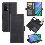 Per OPPO A54 5G / A93 5G / A74 5G Custodia in pelle a vibrazione orizzontale con fibbia magnetica a doppio lato con supporto e slot per schede e portafoglio, For OPPO A54 5G