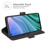 Per OPPO A54 5G / A93 5G / A74 5G Custodia in pelle a vibrazione orizzontale con fibbia magnetica a doppio lato con supporto e slot per schede e portafoglio, For OPPO A54 5G