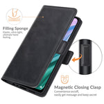 Per OPPO A54 5G / A93 5G / A74 5G Custodia in pelle a vibrazione orizzontale con fibbia magnetica a doppio lato con supporto e slot per schede e portafoglio, For OPPO A54 5G