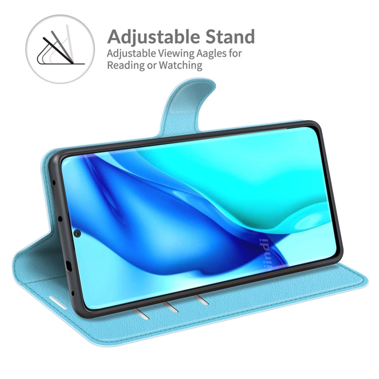 Per Huawei P50 Pro Litchi Texture Custodia protettiva a vibrazione orizzontale con supporto, slot per schede e portafoglio, For Huawei P50 Pro