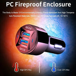 Caricabatteria auto 36W Dual USB QC3.0 con cavo Micro USB