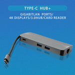 Adattatore HUB USB-C 8 in 1 HDMI VGA RJ45 USB 3.0