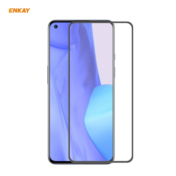 ENKAY Hat-Prince Protezione anticaduta per pellicola a schermo intero in vetro temperato con colla piena anti-caduta, For Nokia X10 / X20, For OnePlus 9, For OnePlus 9R