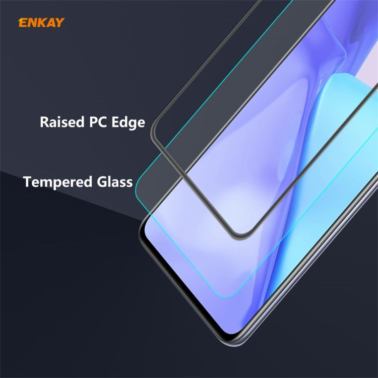 ENKAY Hat-Prince Protezione anticaduta per pellicola a schermo intero in vetro temperato con colla piena anti-caduta, For Nokia X10 / X20, For OnePlus 9, For OnePlus 9R