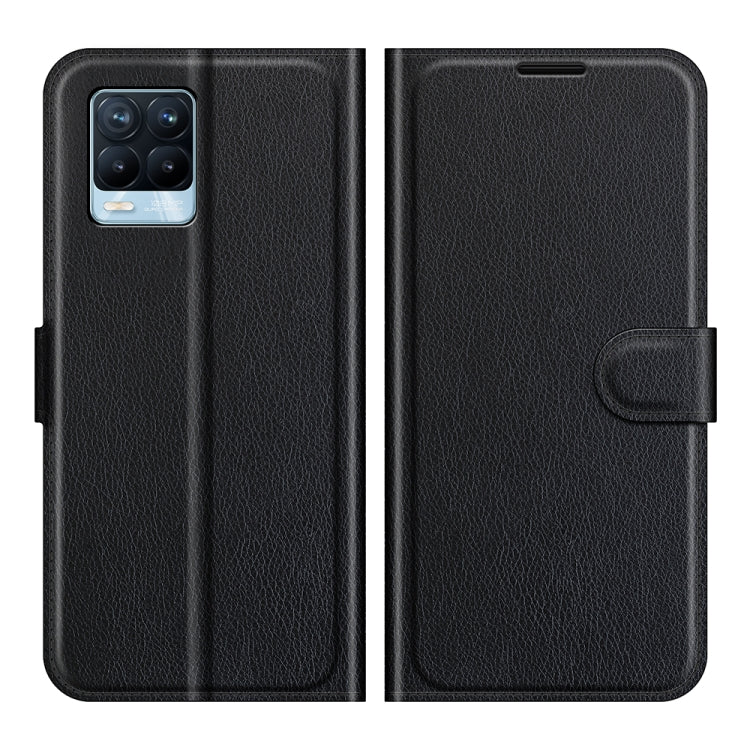 Per OPPO Realme 8/8 Pro 4G Litchi Texture Custodia protettiva a vibrazione orizzontale con supporto e slot per schede e portafoglio, For OPPO Realme 8