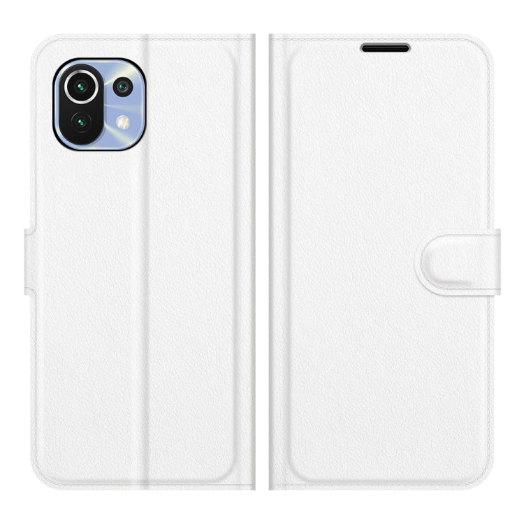 Per Xiaomi Mi 11 Lite 4G / 5G Litchi Texture Custodia protettiva a vibrazione orizzontale con supporto e slot per schede e portafoglio, For Xiaomi Mi 11 Lite 4G / 5G