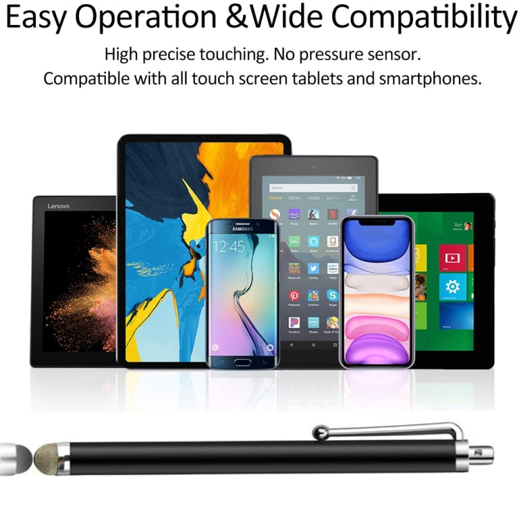AT-19 penna in fibra d'argento punta stilo penna capacitiva tablet cellulare penna touch universale