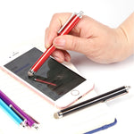 AT-19 penna in fibra d'argento punta stilo penna capacitiva tablet cellulare penna touch universale