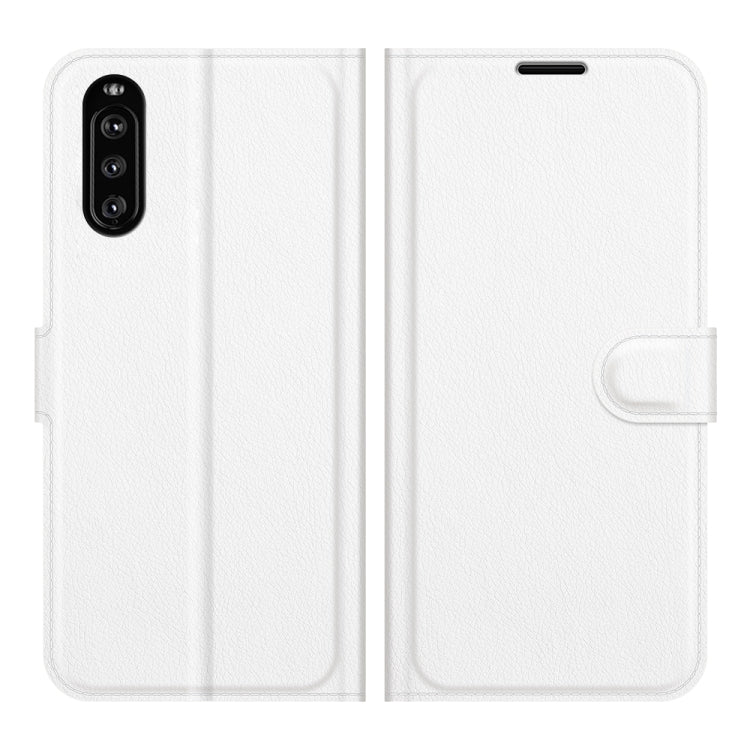 Per Sony Xperia 10 III Litchi Texture Custodia protettiva a vibrazione orizzontale con supporto, slot per schede e portafoglio, For Sony Xperia 10 III