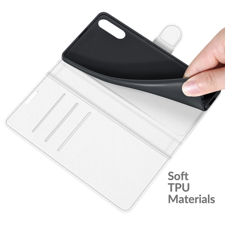 Per Sony Xperia 10 III Litchi Texture Custodia protettiva a vibrazione orizzontale con supporto, slot per schede e portafoglio, For Sony Xperia 10 III