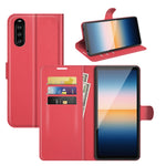Per Sony Xperia 10 III Litchi Texture Custodia protettiva a vibrazione orizzontale con supporto, slot per schede e portafoglio, For Sony Xperia 10 III