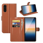 Per Sony Xperia 10 III Litchi Texture Custodia protettiva a vibrazione orizzontale con supporto, slot per schede e portafoglio, For Sony Xperia 10 III