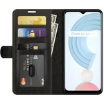 Per OPPO Realme C21 R64 Texture Custodia protettiva a vibrazione orizzontale singola con supporto e slot per schede e portafoglio e cornice per foto, For OPPO Realme C21
