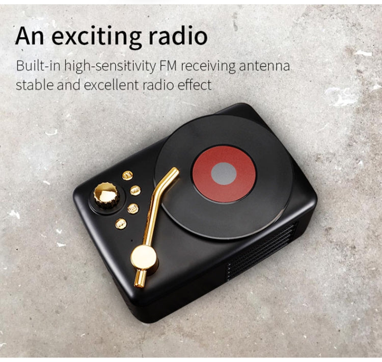 Altoparlante Bluetooth T12 retrò con antenna FM integrata - immagine 8