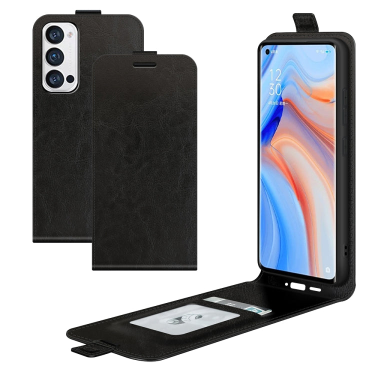 Per OPPO Reno5 Pro+ / Find X3 Neo R64 Texture Custodia protettiva in pelle a vibrazione verticale singola con slot per schede e cornice per foto, For OPPO Reno5 Pro+