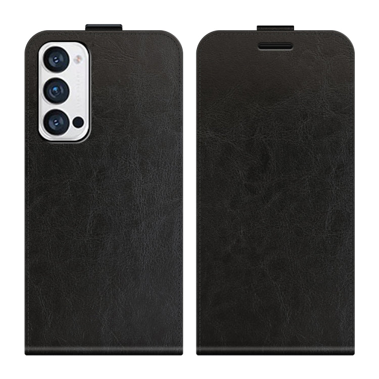 Per OPPO Reno5 Pro+ / Find X3 Neo R64 Texture Custodia protettiva in pelle a vibrazione verticale singola con slot per schede e cornice per foto, For OPPO Reno5 Pro+