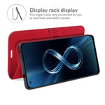 Per Asus Zenfone 8 R64 Texture Custodia protettiva a vibrazione orizzontale singola con supporto e slot per schede e portafoglio e cornice per foto, For Asus Zenfone 8