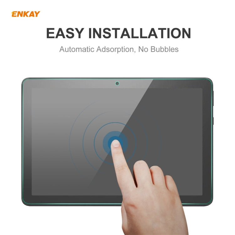 Per Amazon Fire HD 10 / HD 10 Plus 2021 ENKAY Hat-Prince 0.33mm 9H Durezza superficiale 2.5D Pellicola protettiva in vetro temperato antideflagrante, 1 PCS, 2 PCS