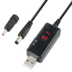 Convertitore boost USB 5V a 9V/12V con set spine 3,5x1,35 mm