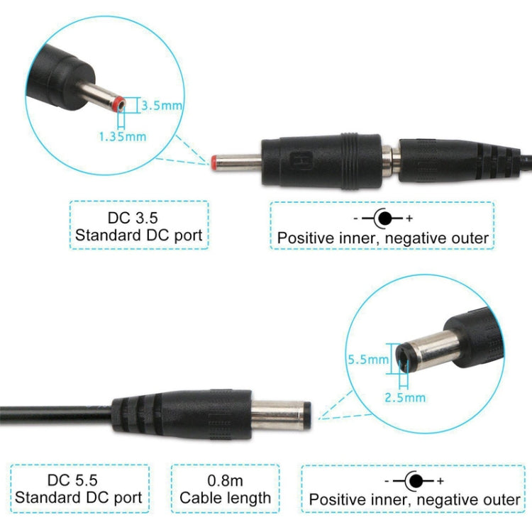 Convertitore boost USB 5V a 9V/12V con set spine 3,5x1,35 mm
