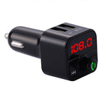 Kit vivavoce auto X5 trasmettitore FM e caricatore USB