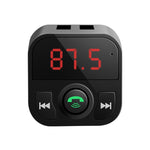 Kit vivavoce auto X5 trasmettitore FM e caricatore USB