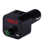 Kit vivavoce auto X5 trasmettitore FM e caricatore USB