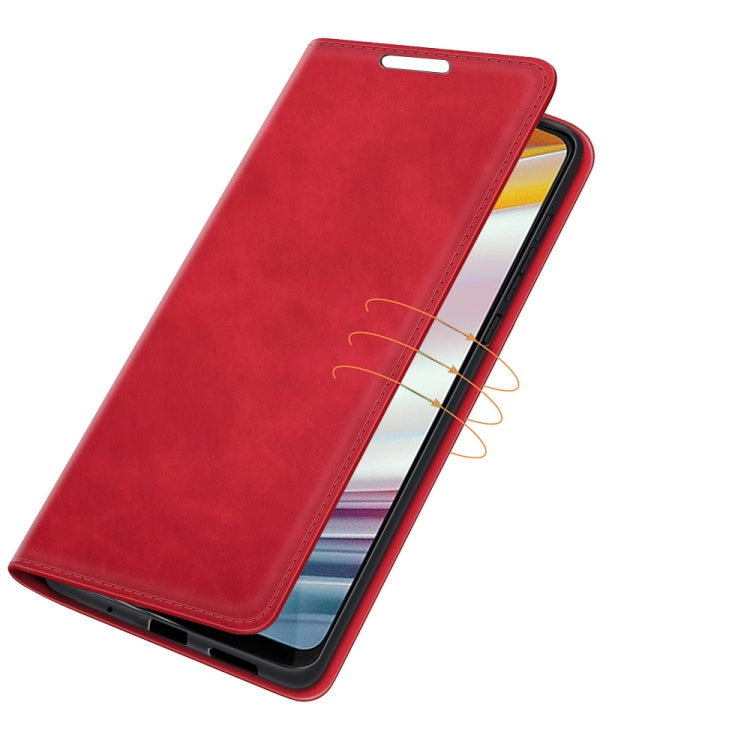 Per Motorola Moto G60/G40 Fusion Custodia in pelle con ventosa magnetica per affari retro-pelle con supporto e slot per schede e portafoglio, For Motorola Moto G60/G40 Fusion