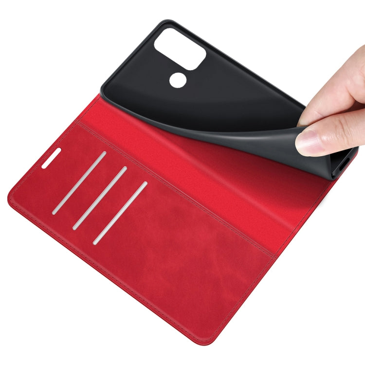 Per Motorola Moto G60/G40 Fusion Custodia in pelle con ventosa magnetica per affari retro-pelle con supporto e slot per schede e portafoglio, For Motorola Moto G60/G40 Fusion