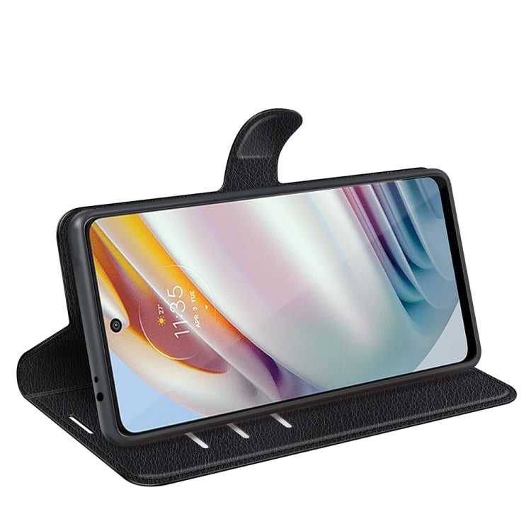 Per Motorola Moto G60/G40 Fusion Litchi Texture Custodia protettiva a vibrazione orizzontale con supporto e slot per schede e portafoglio, For Motorola Moto G60/G40 Fusion