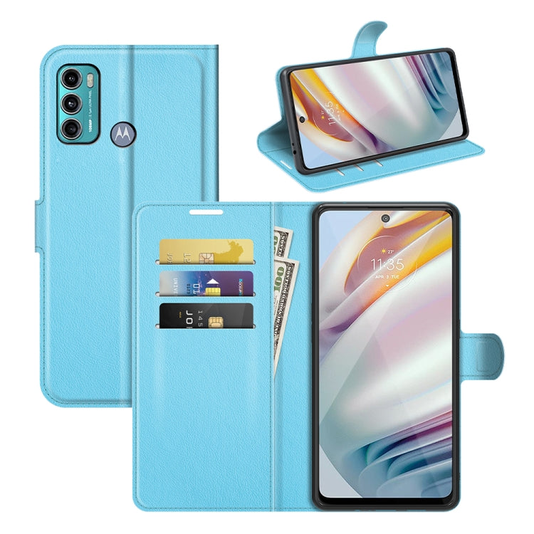 Per Motorola Moto G60/G40 Fusion Litchi Texture Custodia protettiva a vibrazione orizzontale con supporto e slot per schede e portafoglio, For Motorola Moto G60/G40 Fusion